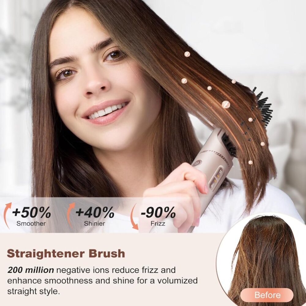 7 MAGIC || 7-in-1 Hair Styling Tools Dryer Brush Air Wrap attachments case - NEW - Picture 5 of 9